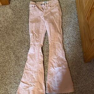 Women's Pink Flare Jeans